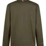 Green t-shirt, back view