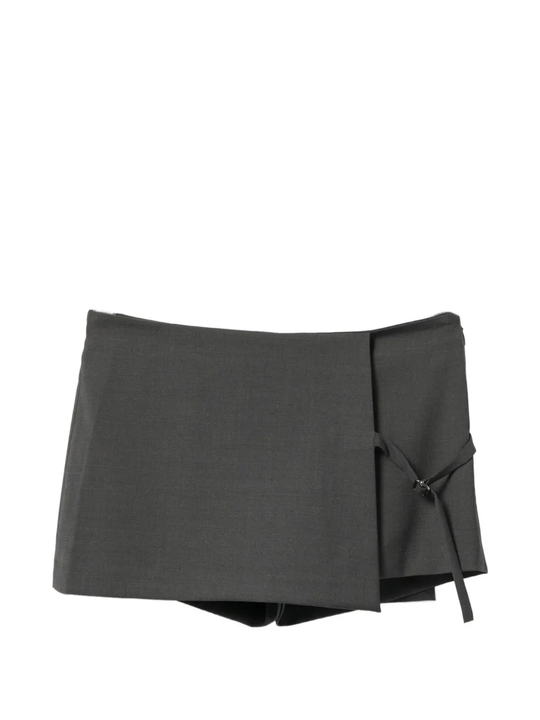 Grey shorts, front view