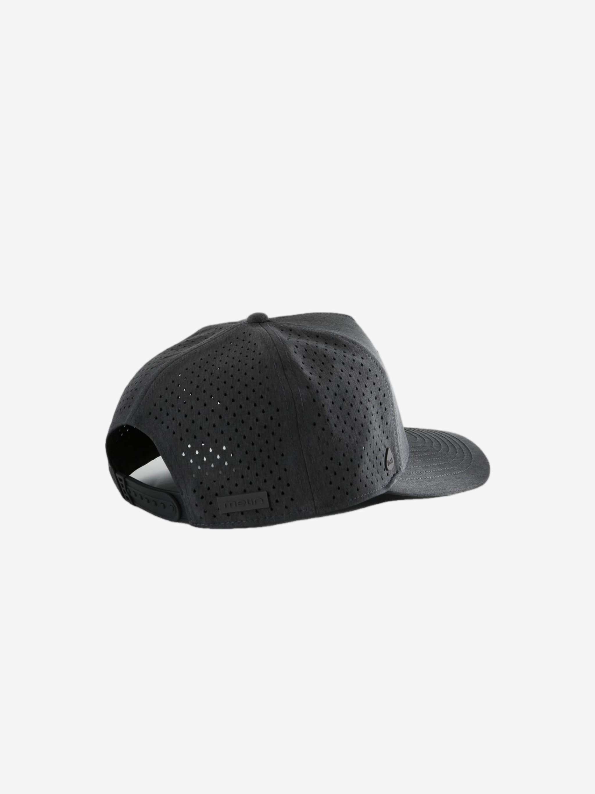 Grey hat, back view