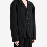Black blazer, full body view