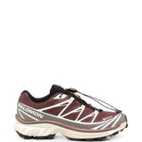 Burgundy shoes, front view