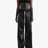 Black top, full body view