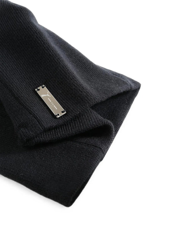 Close up of Black hat, showing detail