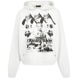 White hoodie, front view