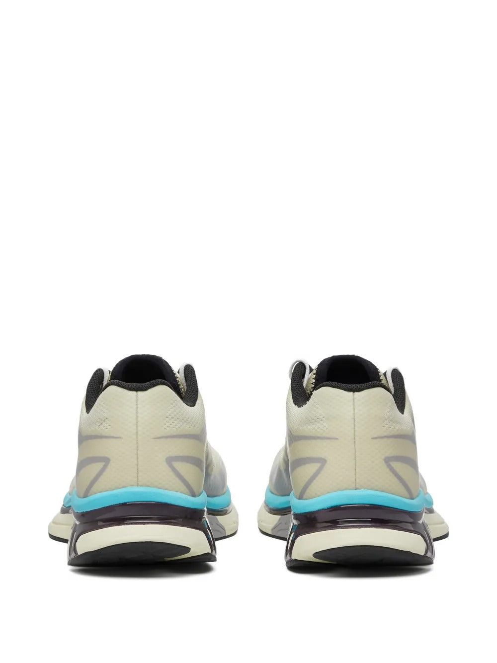 Tan sneakers, back view