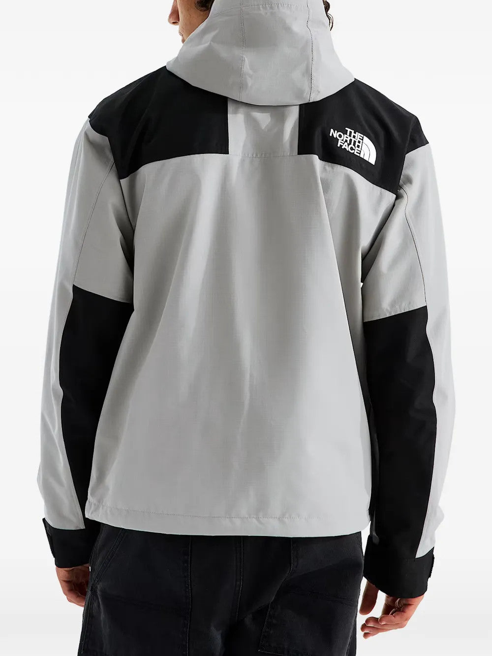 Grey jacket, full body view