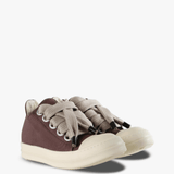 Burgundy shoes, front view