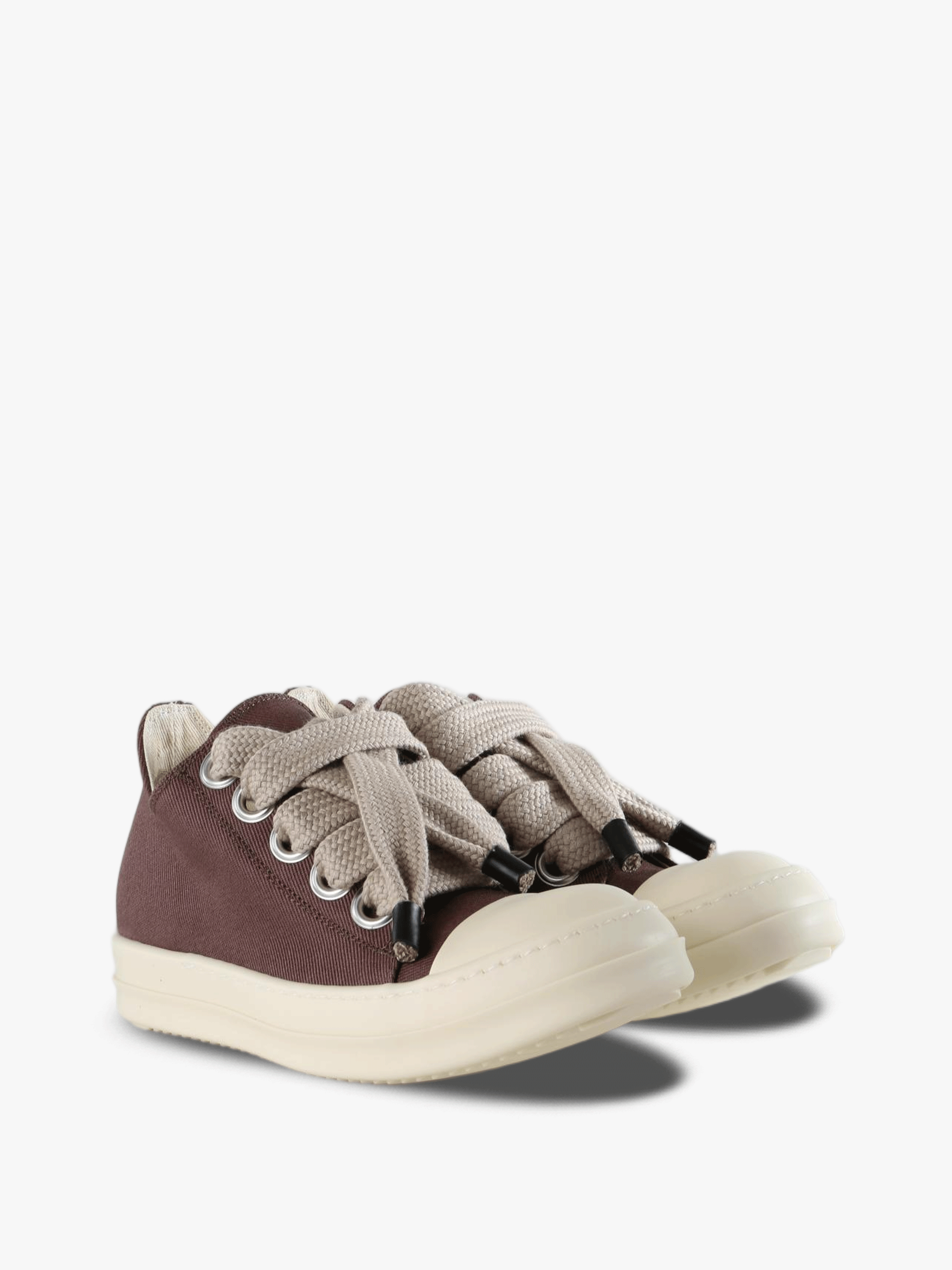 Burgundy shoes, front view