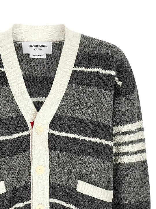 Close up of Grey jacket, showing texture of the 100% cotton fabric