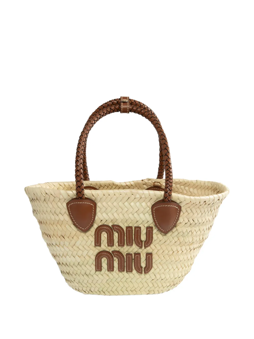 Tan bag, front view