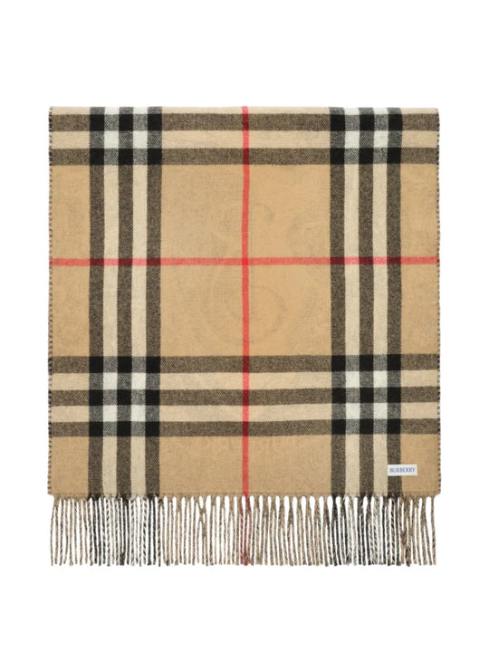 Tan scarf, front view