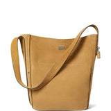 Tan bag, front view