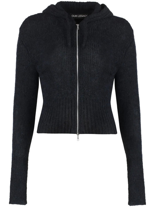 Black hoodie, front view