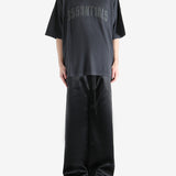 Black t-shirt, full body view