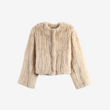 Tan jacket, front view