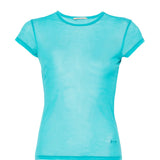 Blue t-shirt, front view