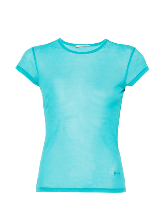 Blue t-shirt, front view