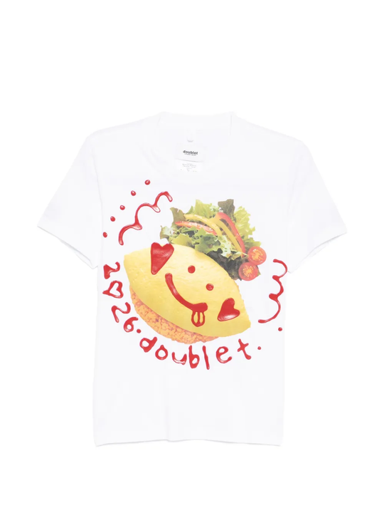 DOUBLET - Unisex Ketchup Message Omurice T-Shirt – Atelier New York DOUBLET - Unisex Ketchup Message Omurice T-Shirt – Atelier New York