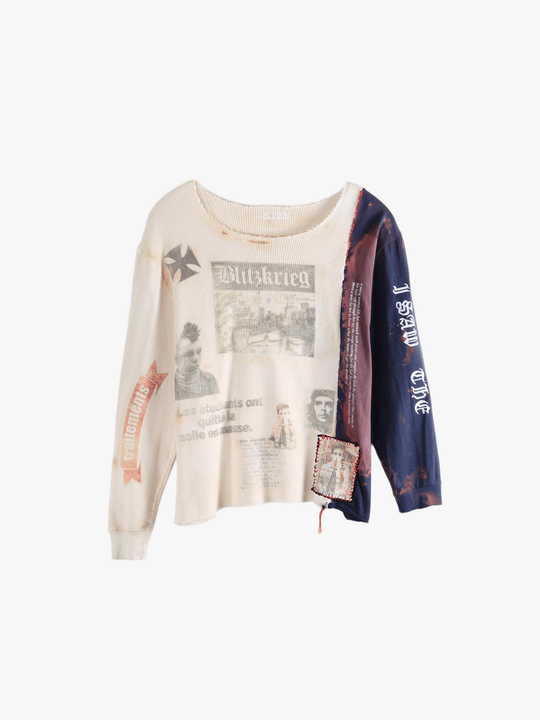 White knitwear, front view