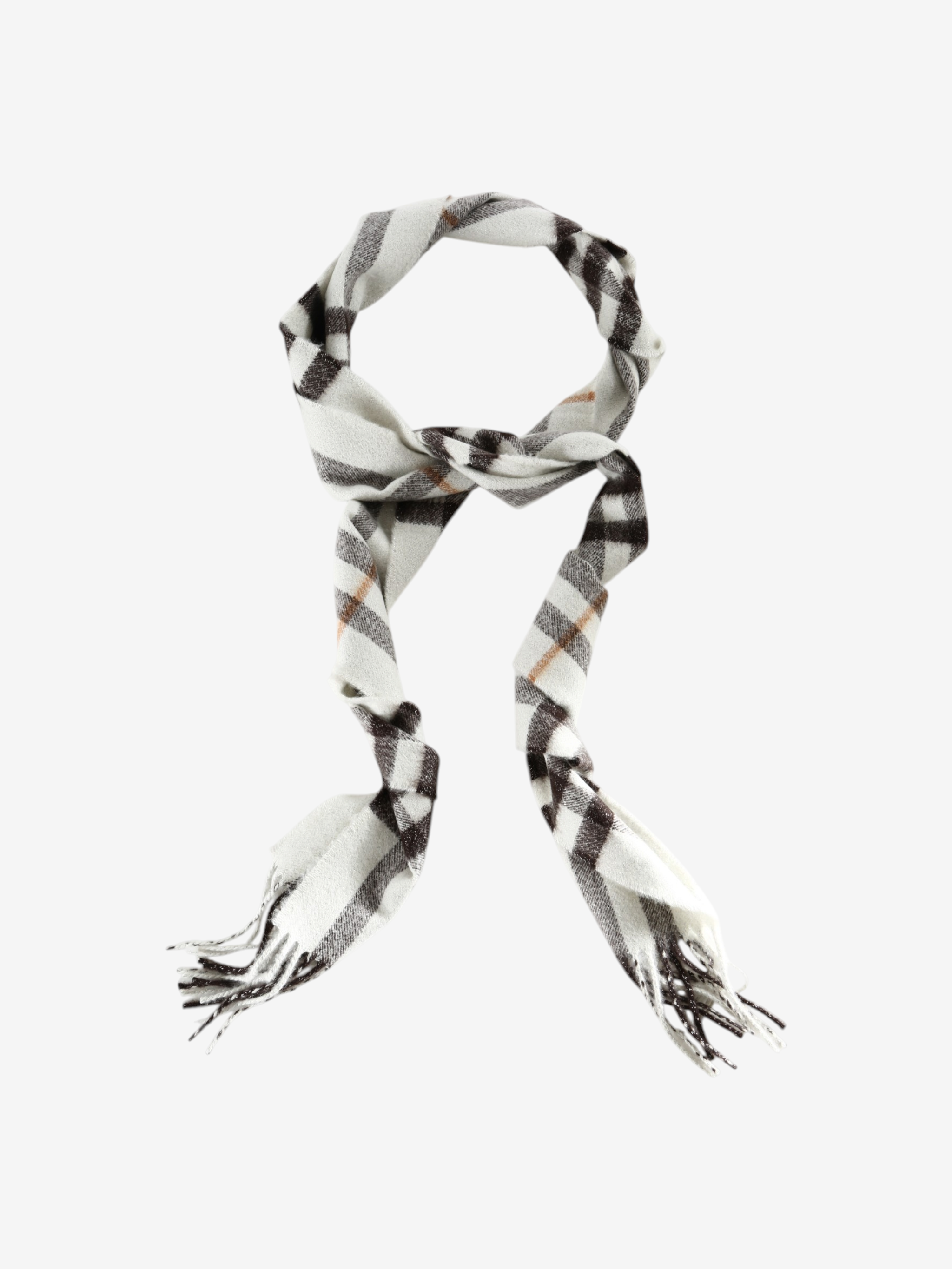 White scarf, front view