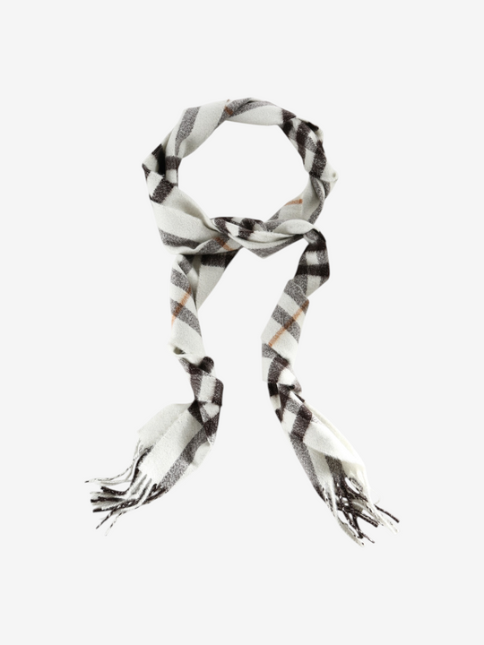 White scarf, front view