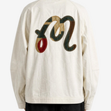 Tan jacket, full body view
