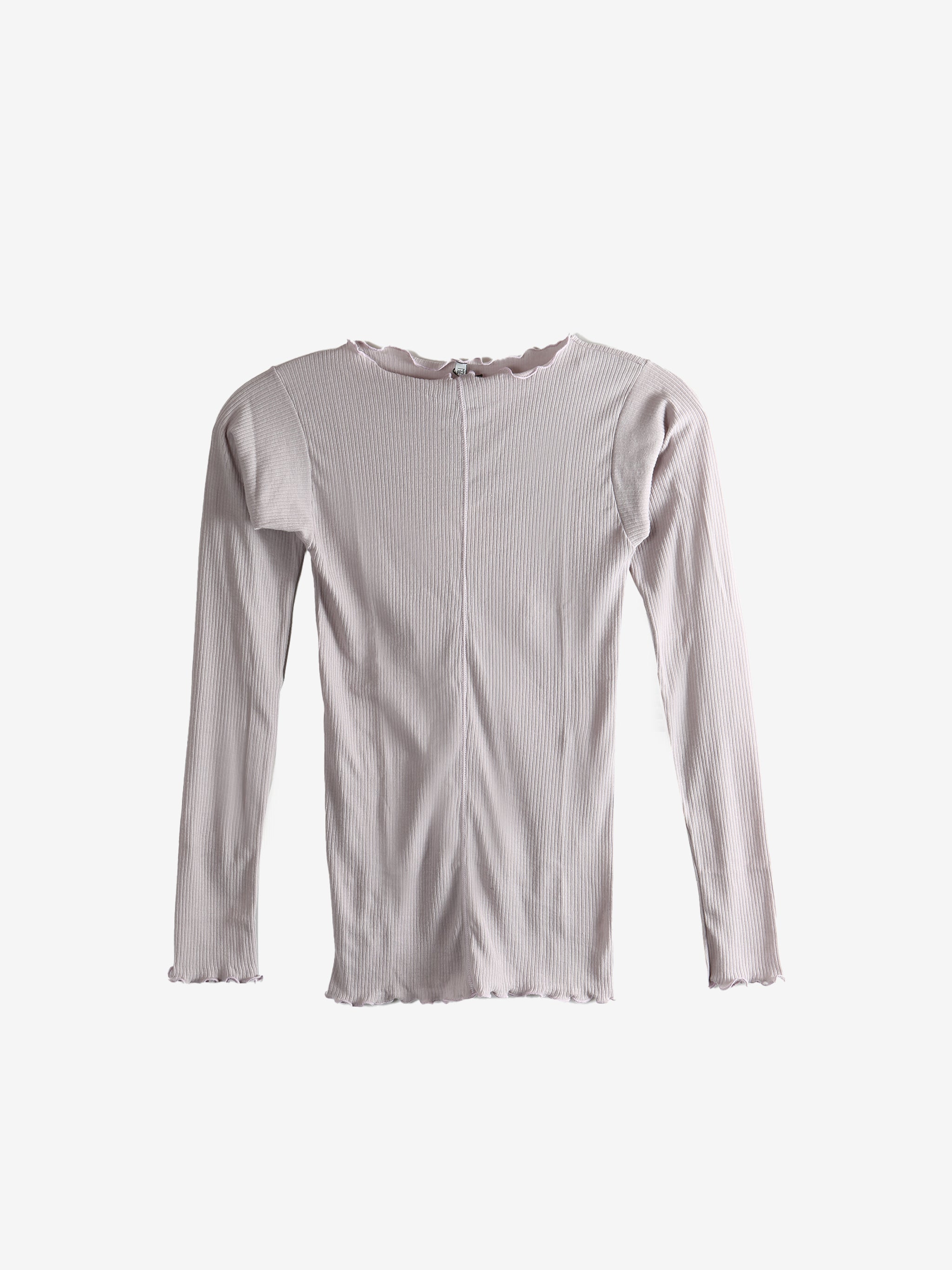 Purple t-shirt, front view