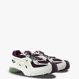 Purple shoes, front view