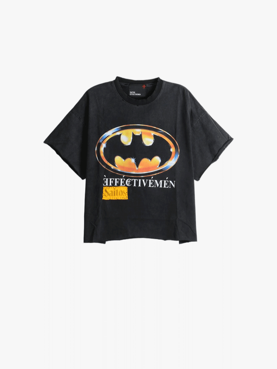 Black t-shirt, front view