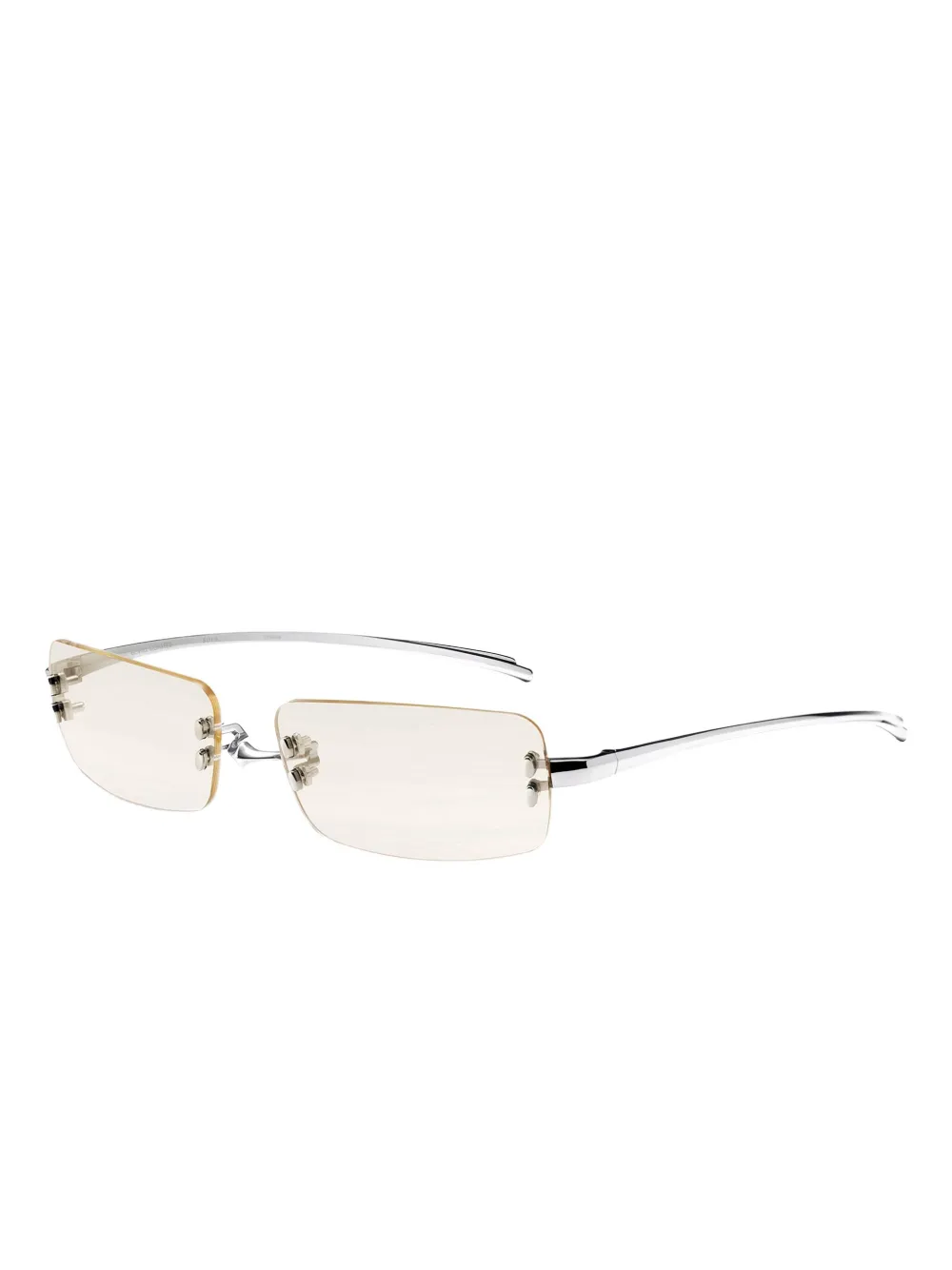 Silver sunglasses,side view