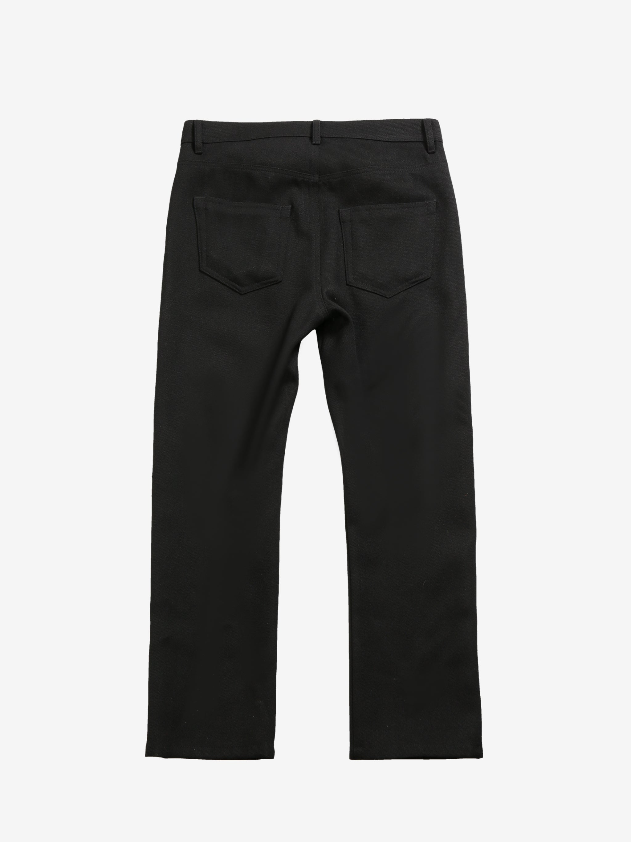 Black pants, back view