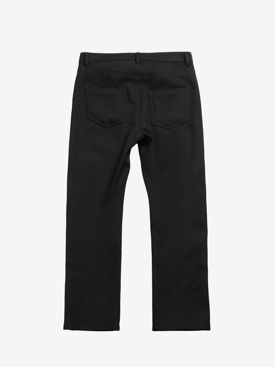 Black pants, back view