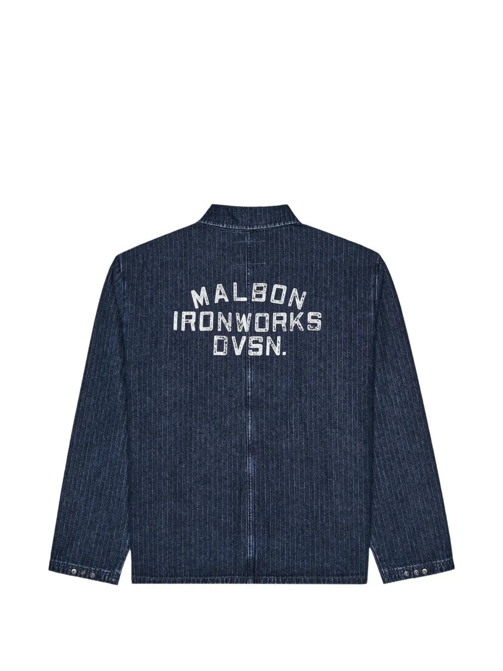 Navy jacket, back view
