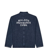 Navy jacket, back view
