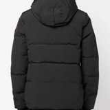 worn by a person, showing the black jackets-coats fit