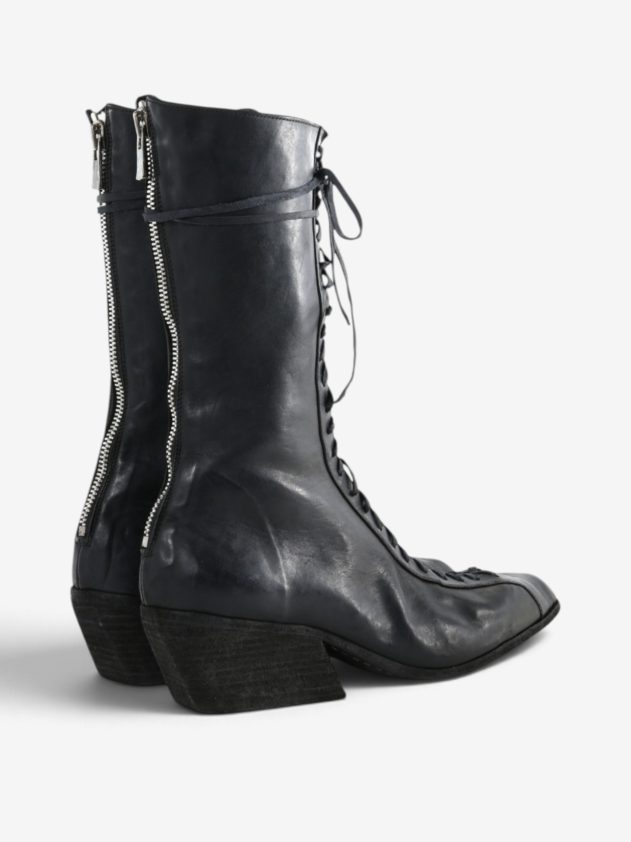 Black boots, side view