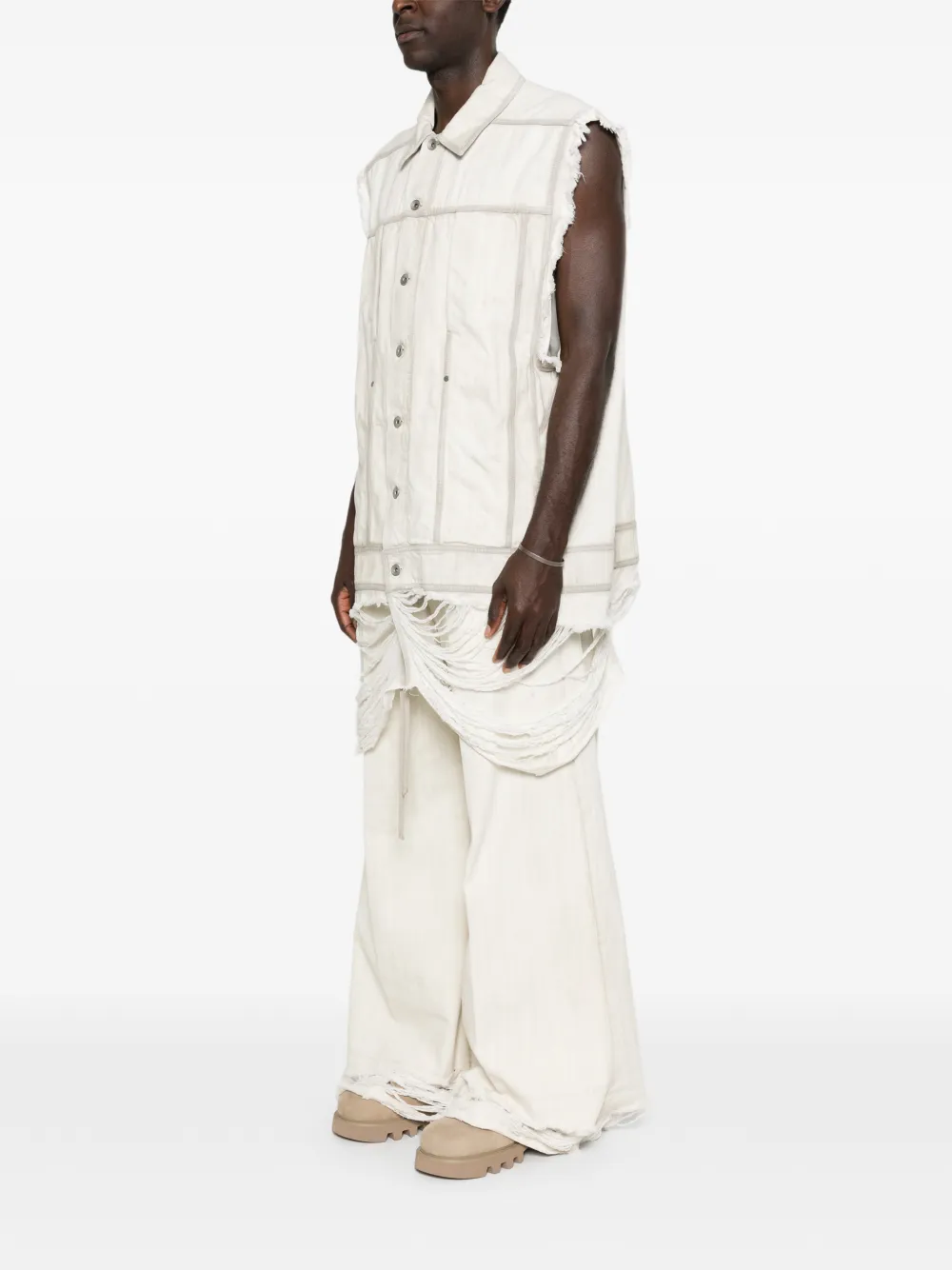 White jacket, full body view