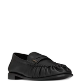 black loafers-mules,side view