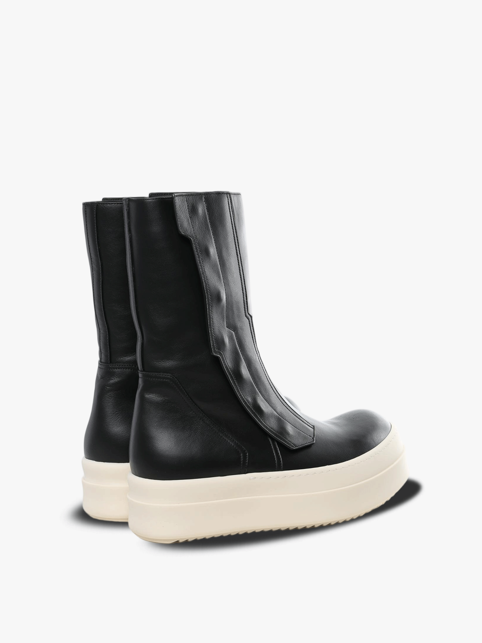 Black sneaker, back view