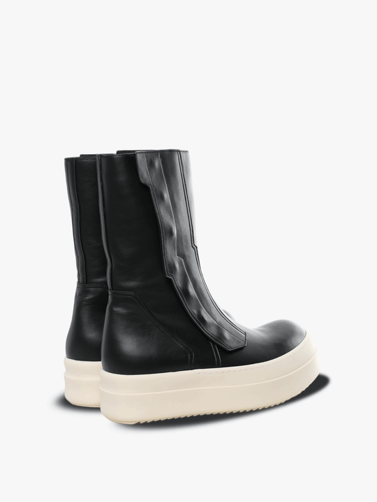 Black sneaker, back view