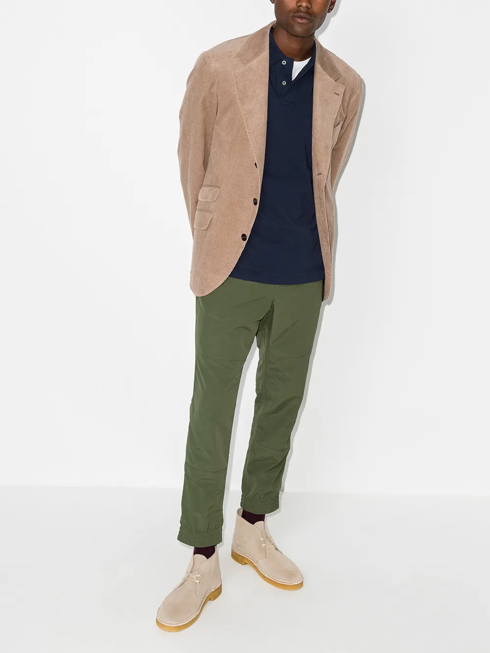 Navy shirts,full body view