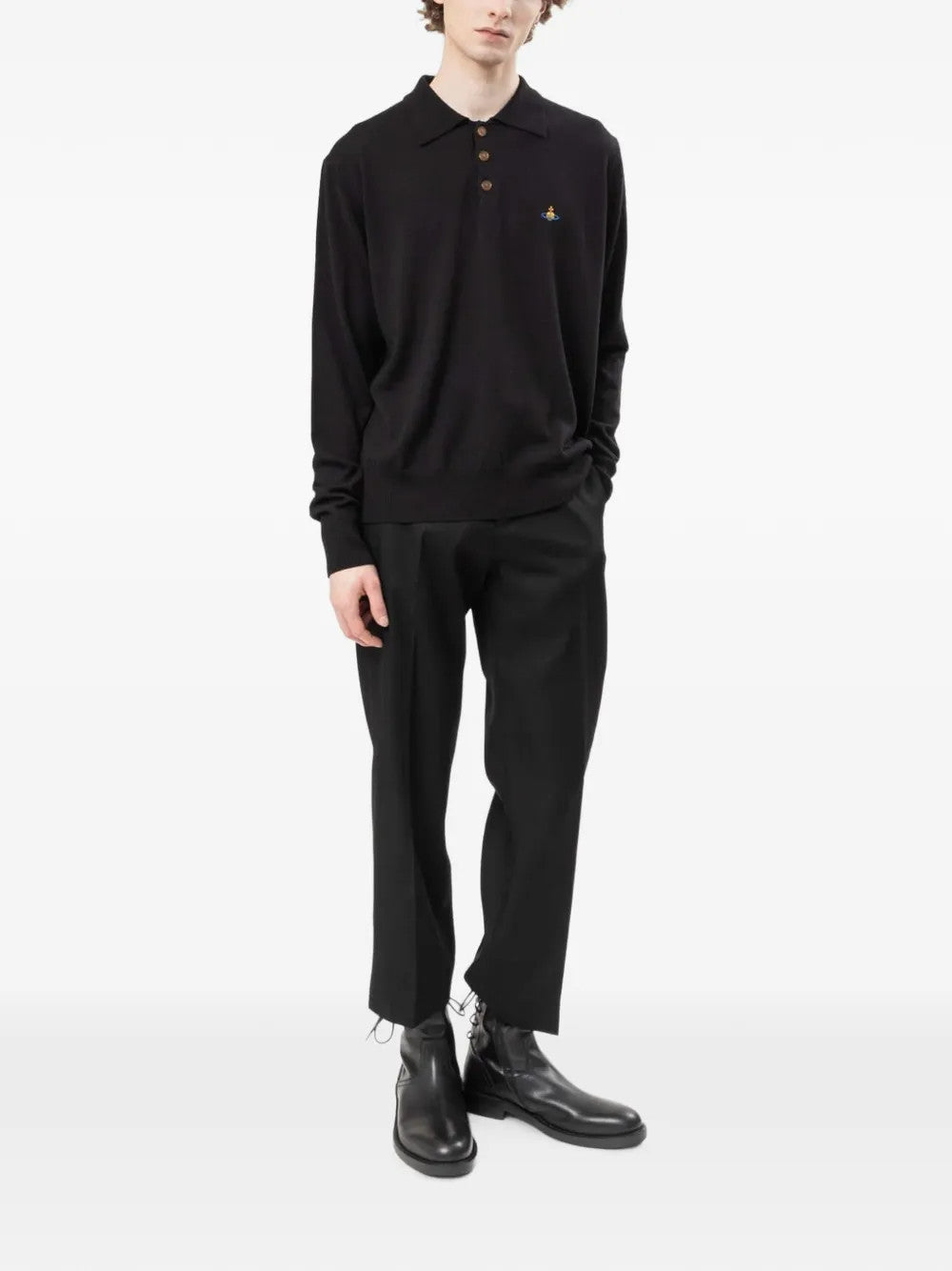 Black top, full body view