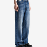 Blue jeans, front view