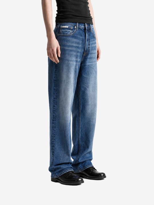 Blue jeans, front view