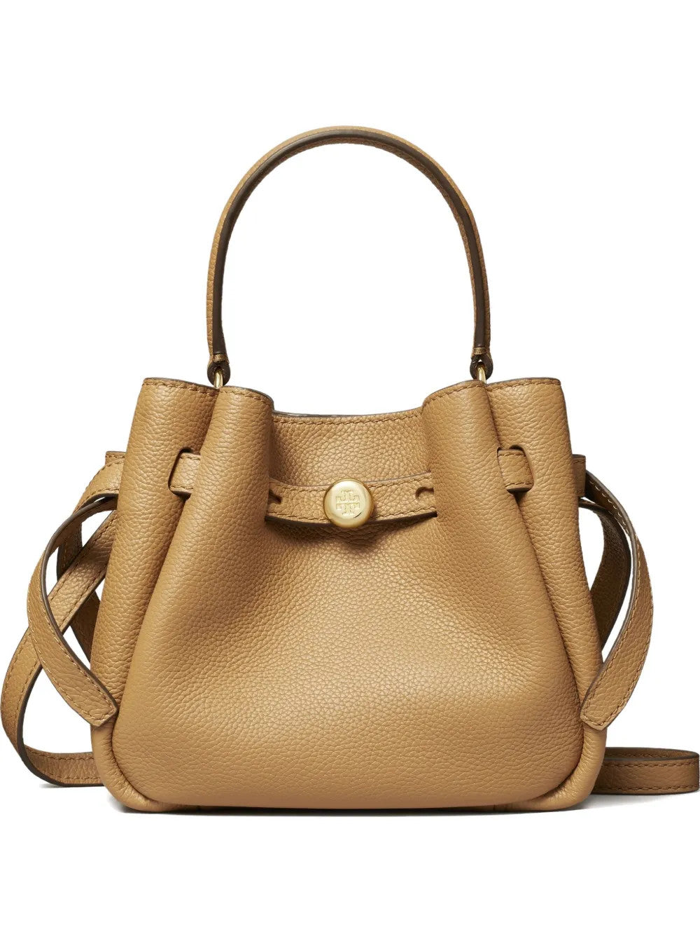 Tan bag, front view