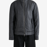 Grey jacket, full body view