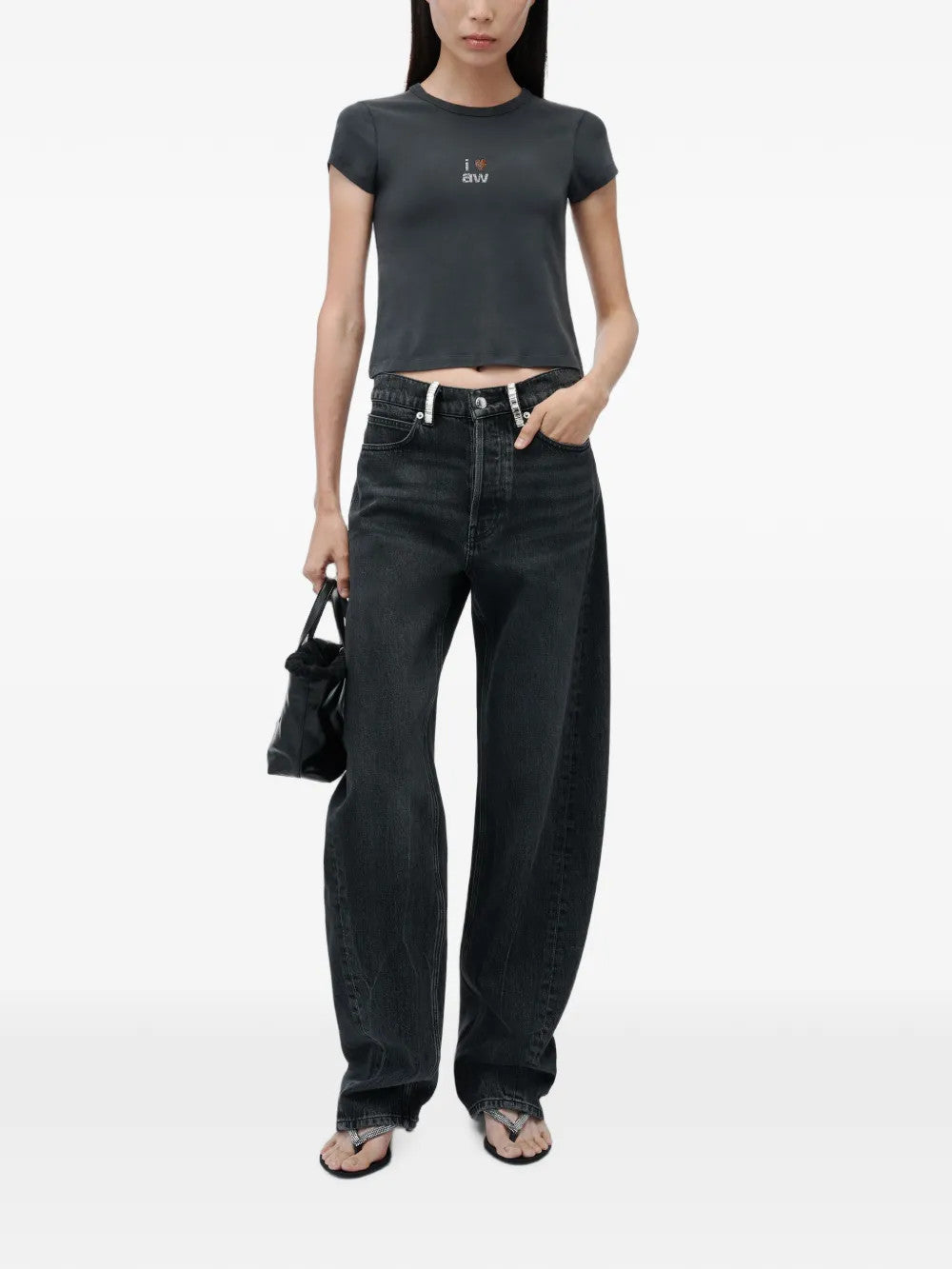 Black jeans, full body view