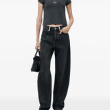 Black jeans, full body view