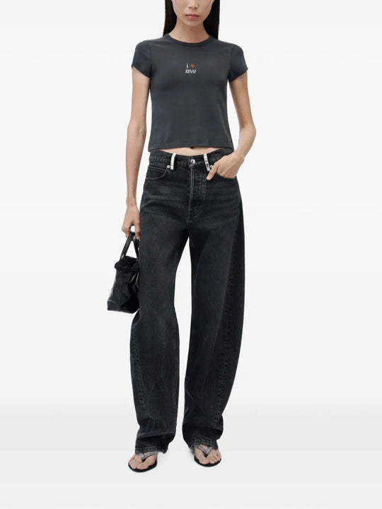 Black jeans, full body view