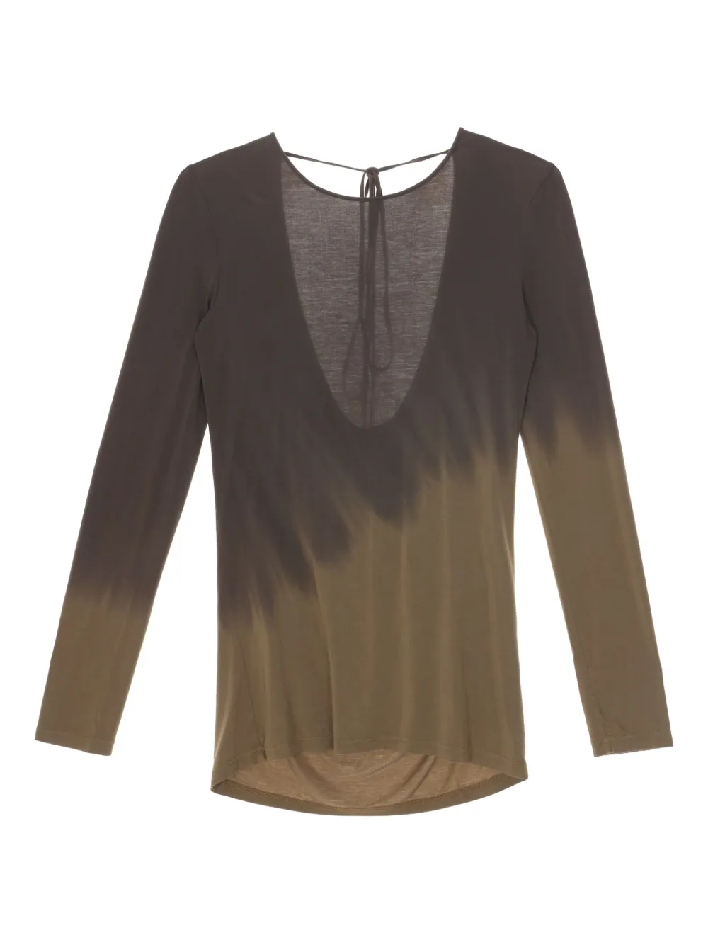 Green top, front view